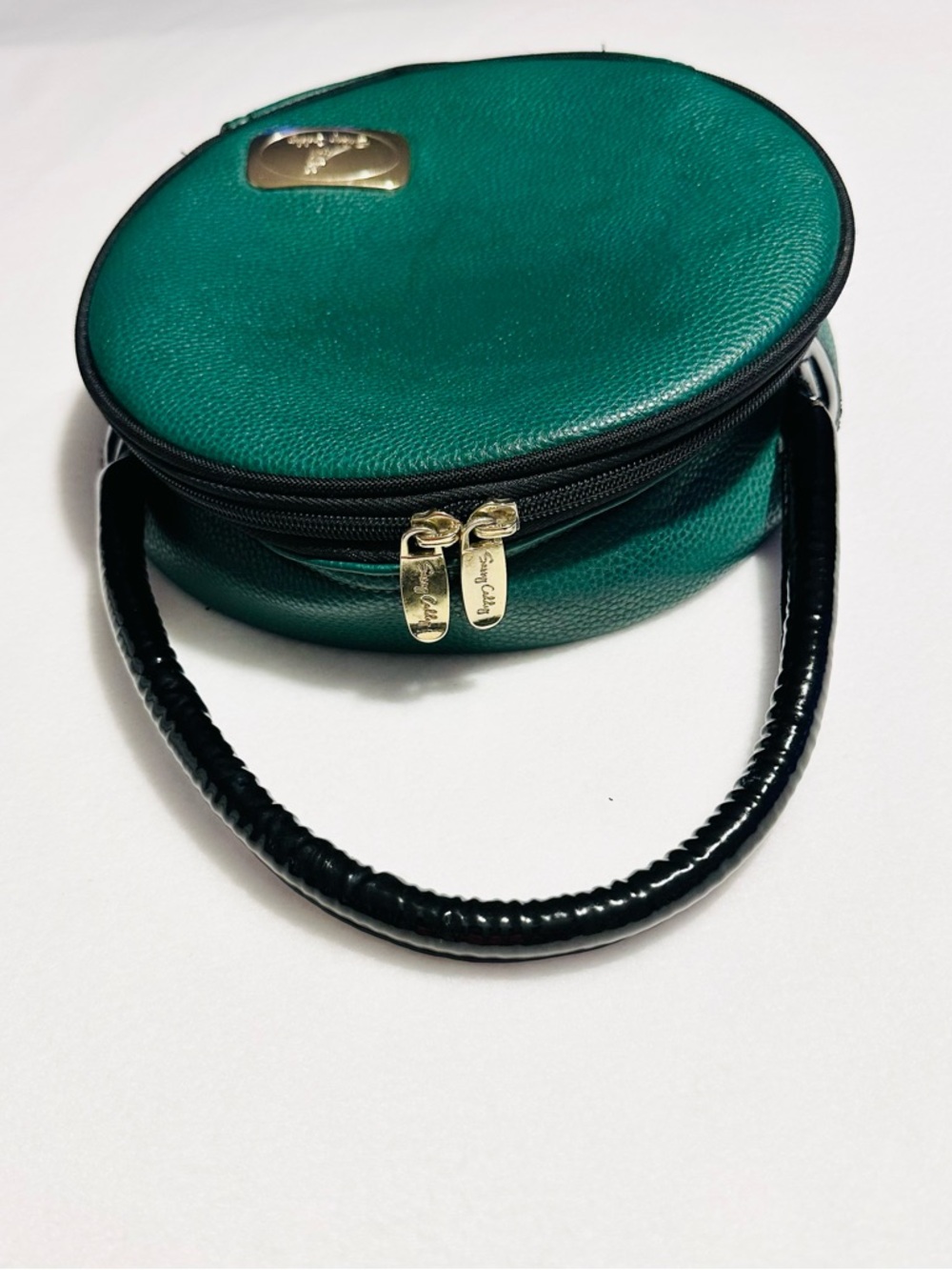 Sassy Caddy Emerald Green Round Golf Ball Top-Handle Purse Handbag - Picture 2 of 7